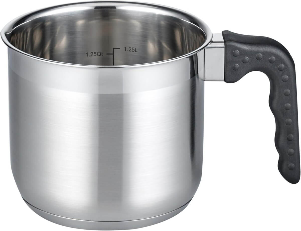 Vas cu mâner pentru fiert lapte 14cm Turmalin