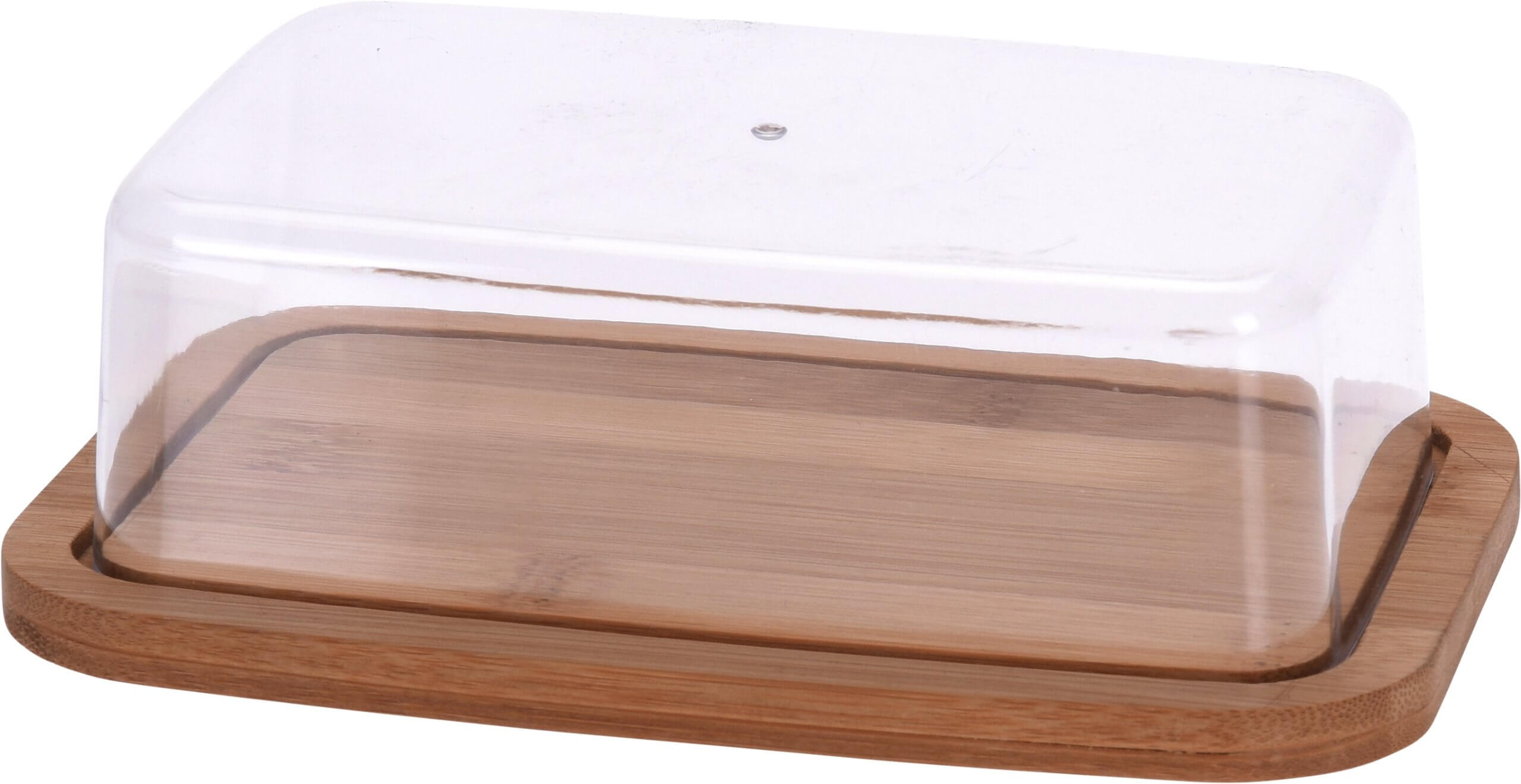 Untiera cu capac plastic, baza bambus, 19×12.3×5.3cm, EH