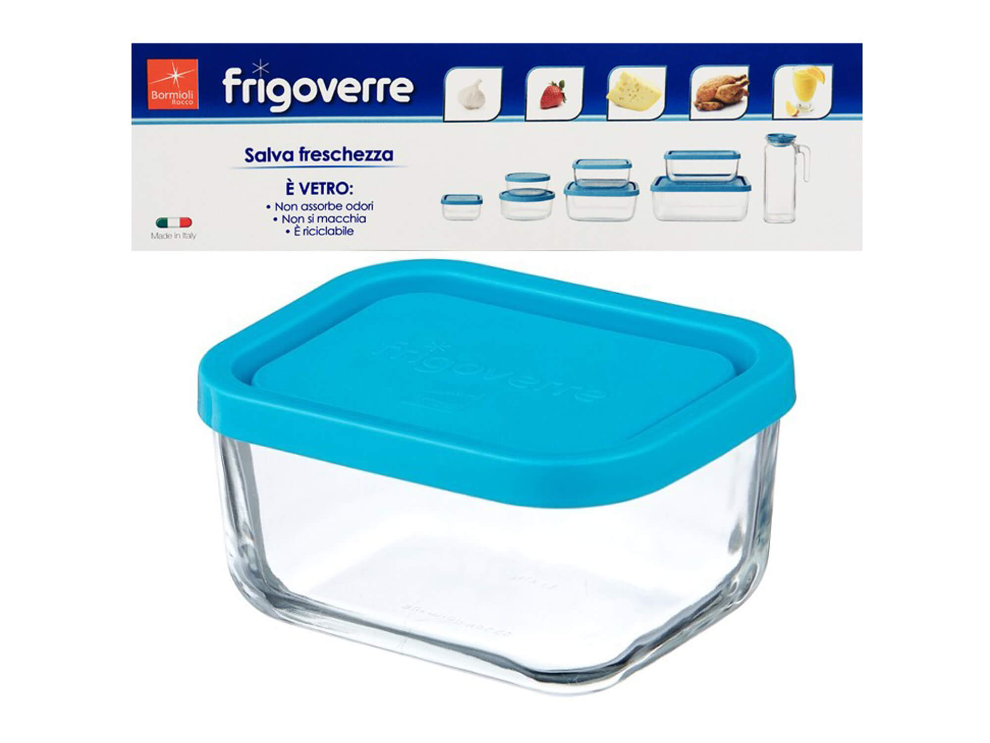 Container cu capac 0,5L, sticla, Frigoverre