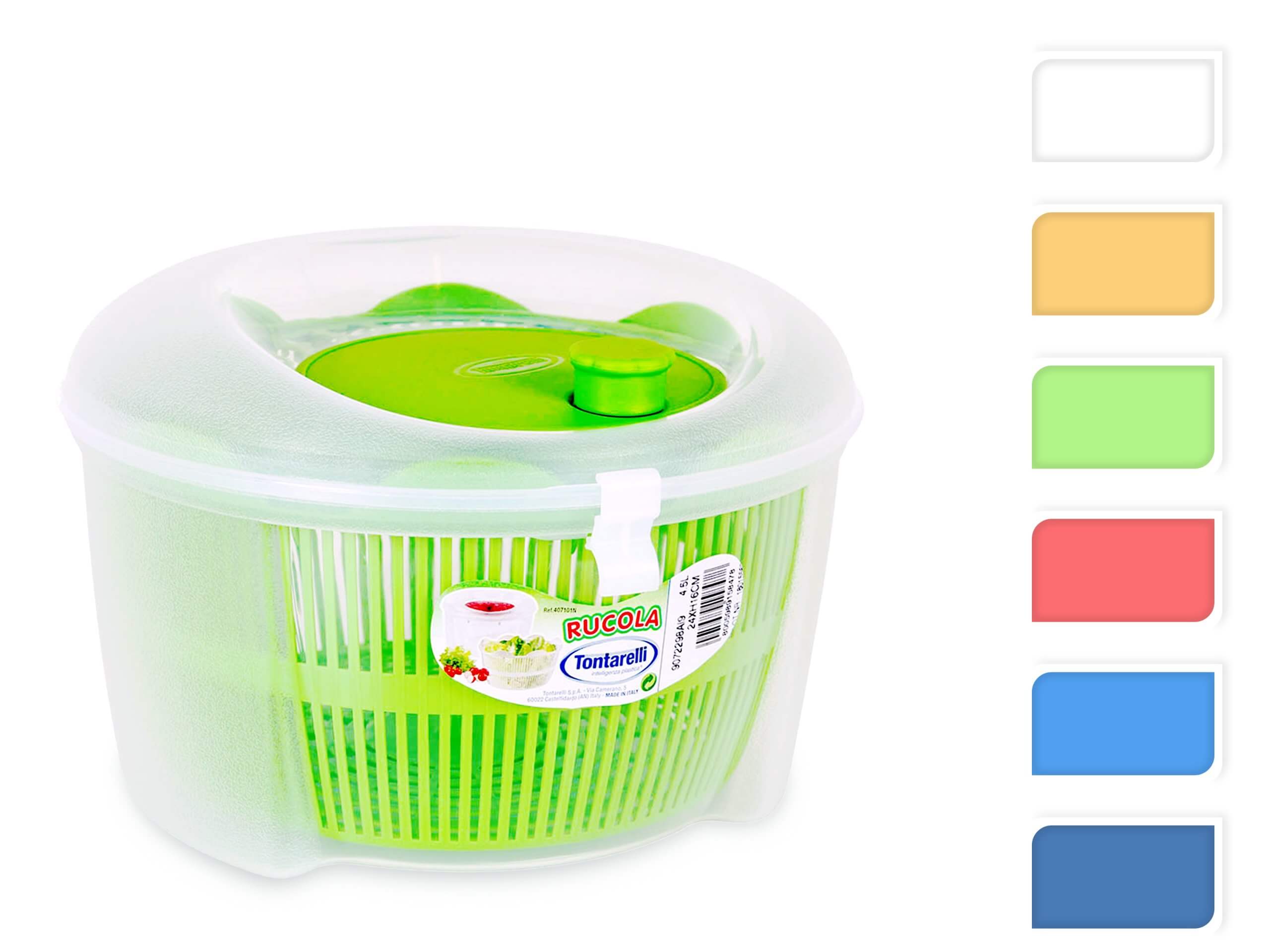 Uscator centrifuga pentru salata Tontarelli 4.5l, 24x16cm