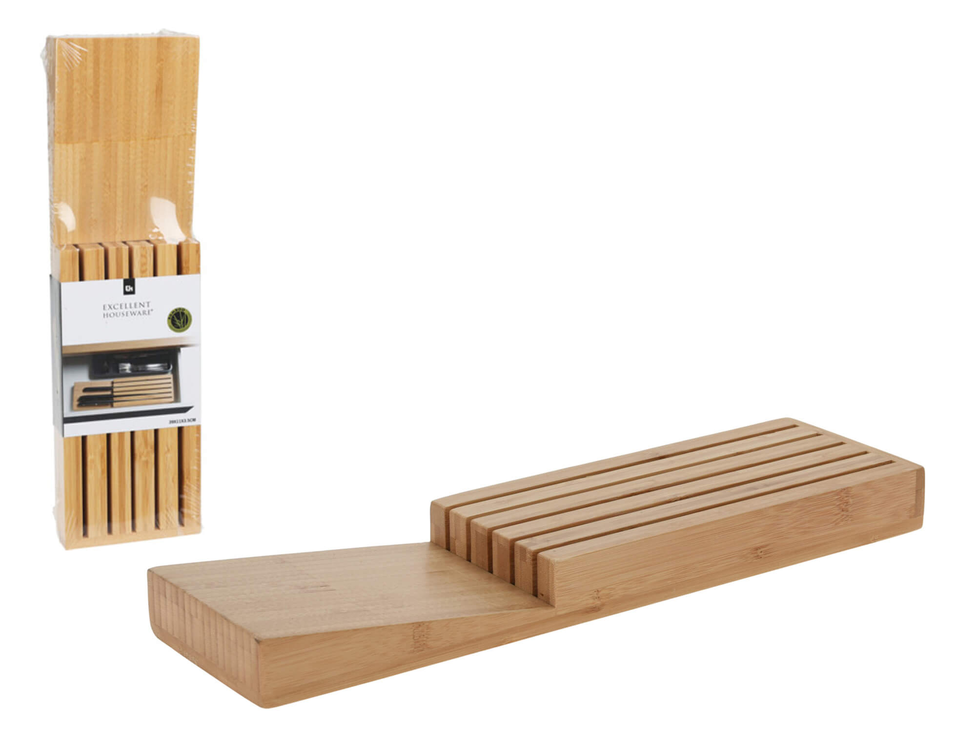 Suport din bambus pentru cutite 39x11x3.5cm