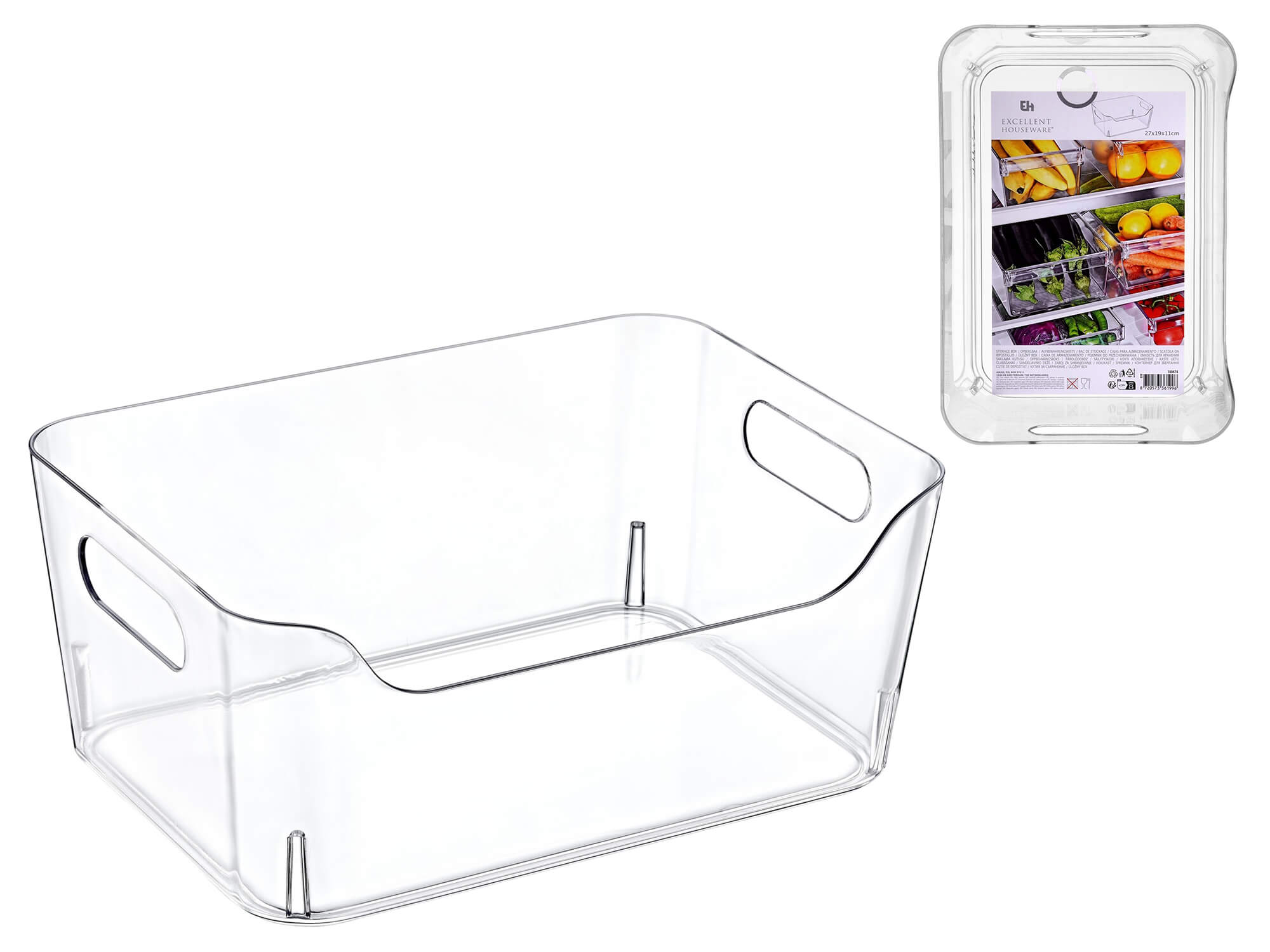 Cos depozitare, 5l,27x19x11cm, plastic, EH