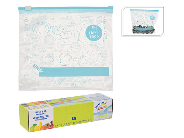 Pungi pentru congelare 20.5X19X4cm, 1l, 15buc, EH