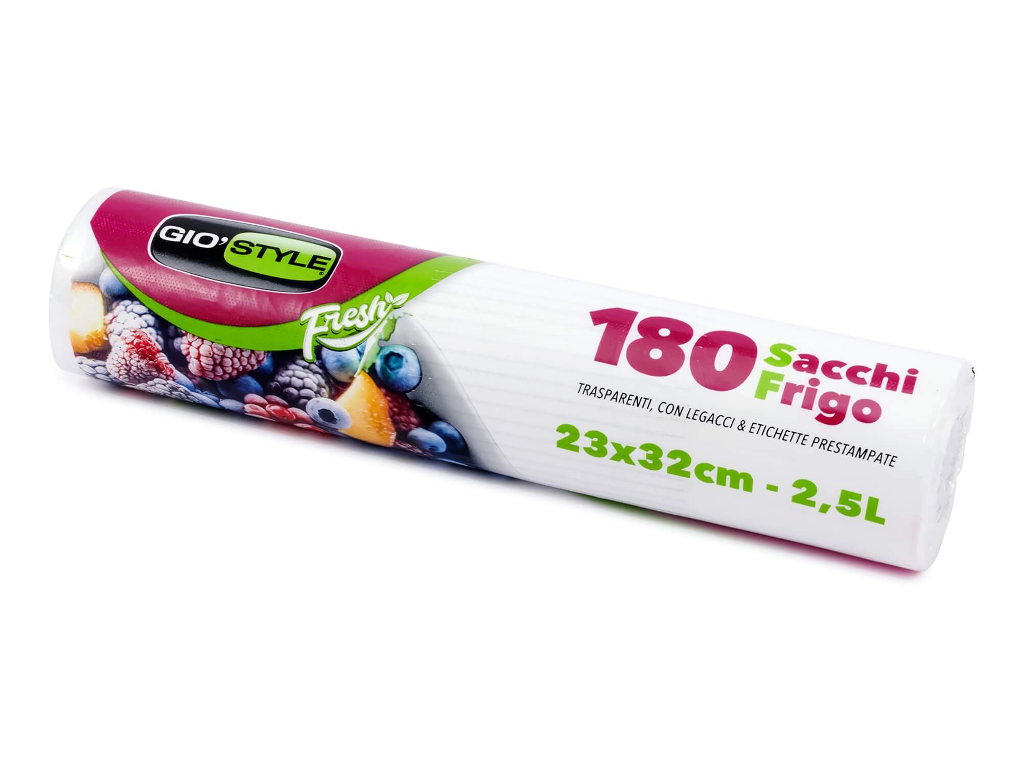 Pungi pentru congelare 23x32cm, 2.5l, 180buc, rulou