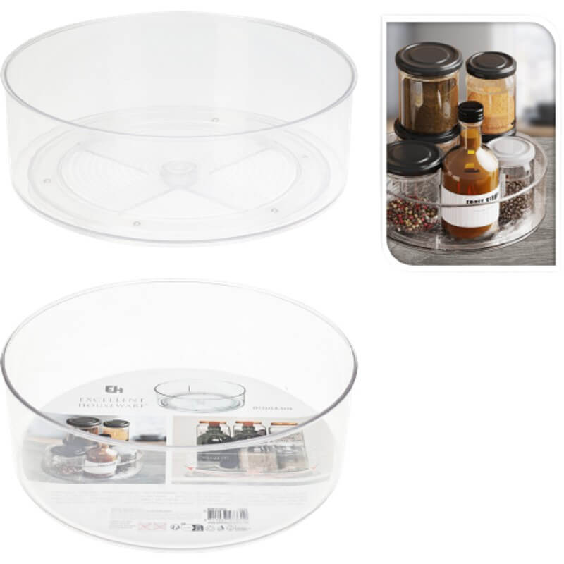 Tava rotativa, Lazy Susan, D23cm, H8.5cm, plastic, EH