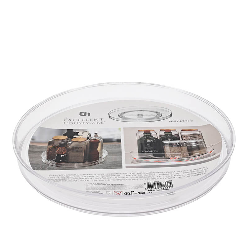 Tava rotativa, Lazy Susan, D24cm, H3.5cm, plastic, EH
