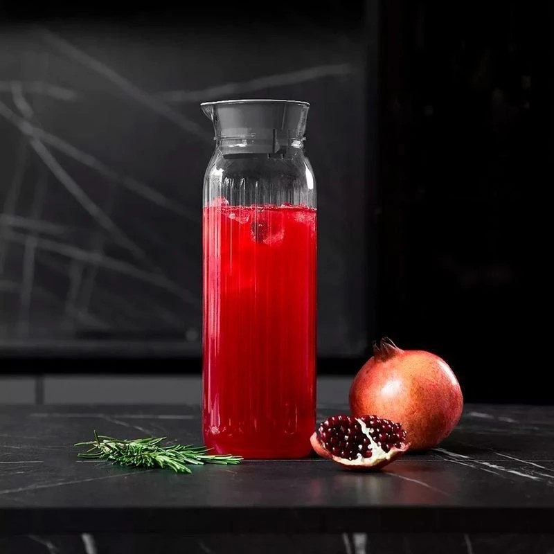 Ulcior Rossi 1.4l cu capac, plastic, metalic gri